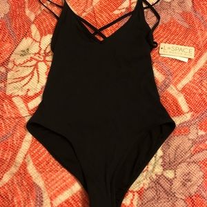 L space one piece bathing suit